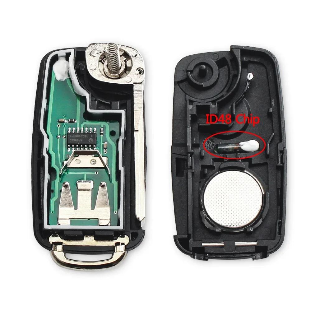 KEYYOU pour VW 5K0837202AD Beetle/Caddy/Eos/Golf/Jetta/Polo/Scirocco/Tiguan/Touran/UP 5K0 837 202 AD