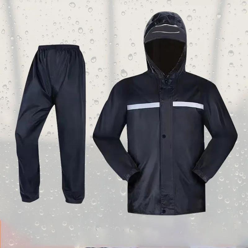 Combinaison imperméable et pantalon de pluie pour vélo, moto, équitation, réfléchissant, corps compl