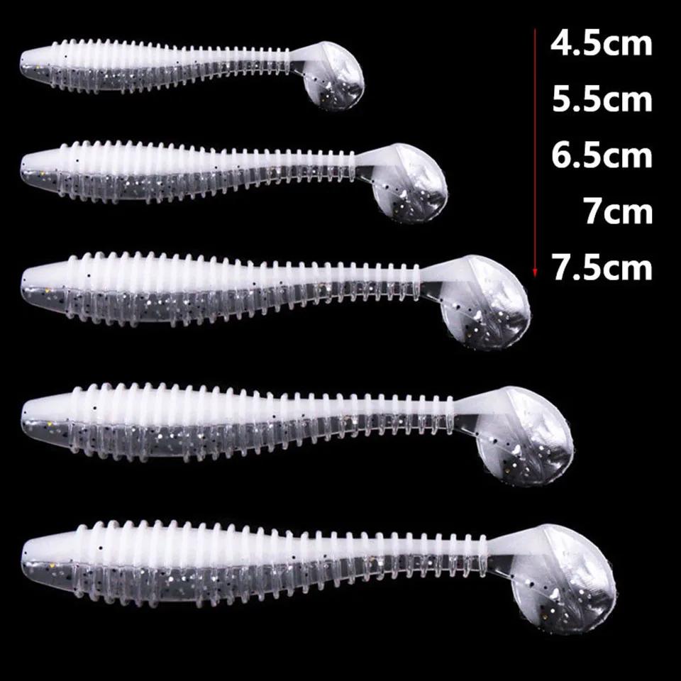 Obk Fish-Leurre de pêche en plastique souple, appâts à vers, jigging WobJeff, leurres de pêche, nage