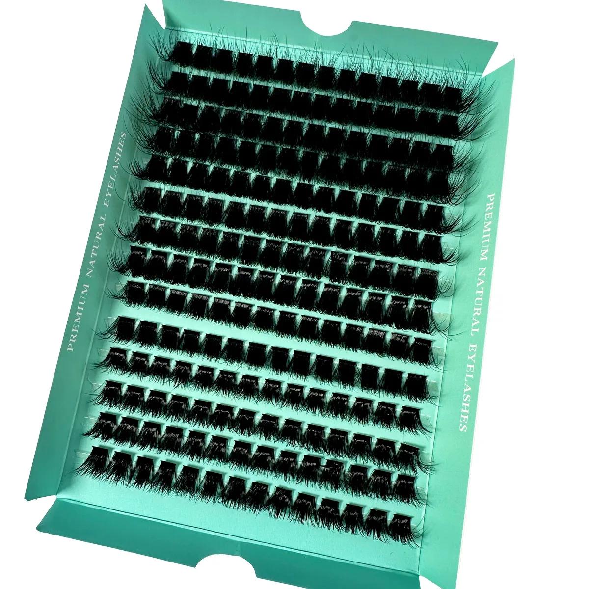 160D 8-20mm 5D moelleux épais doux individuel bricolage grappes Extension de cils D Curl 280 pièces 