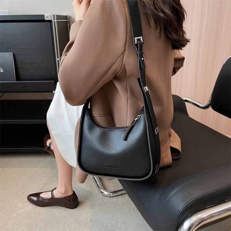 Sac sous les bras polyvalent pour femme, sac décontracté Bergame, initié, marée, mode haut de gamme,