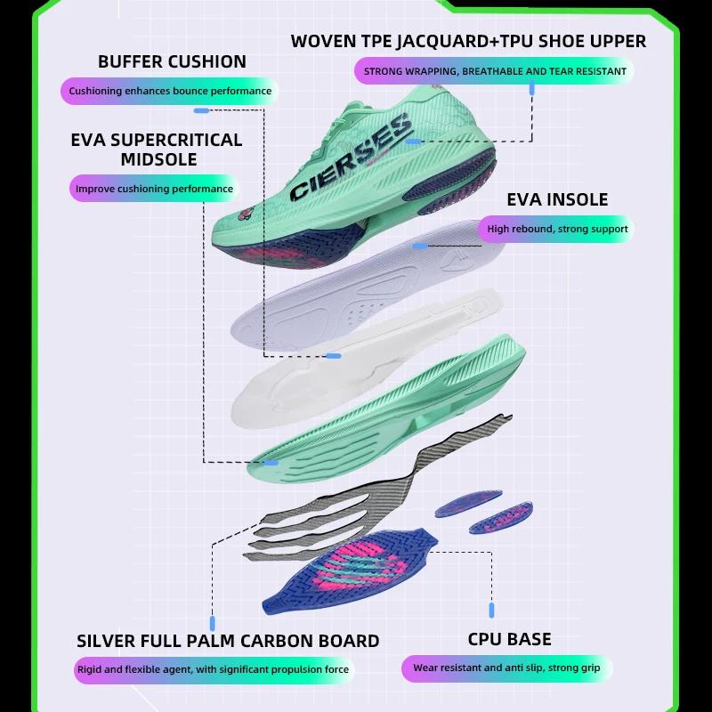 Chaussures marathon Dragon Claw 2.0 PRO hommes - Fibre carbone absorbant chocs sneakers pro
