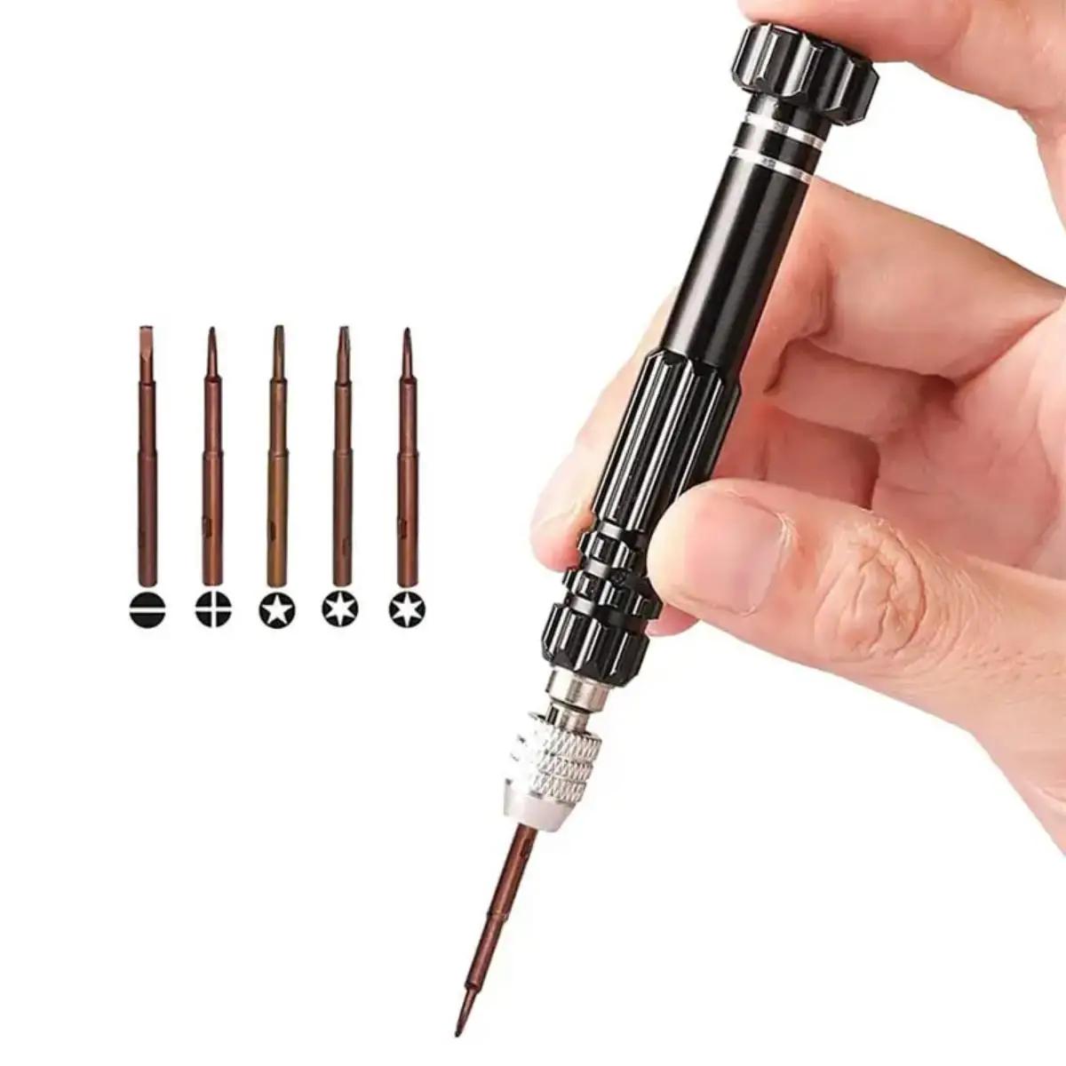 Kit de petit tournevis multifonctionnel 5 en 1, outil de réparation pour lunettes, lunettes de solei