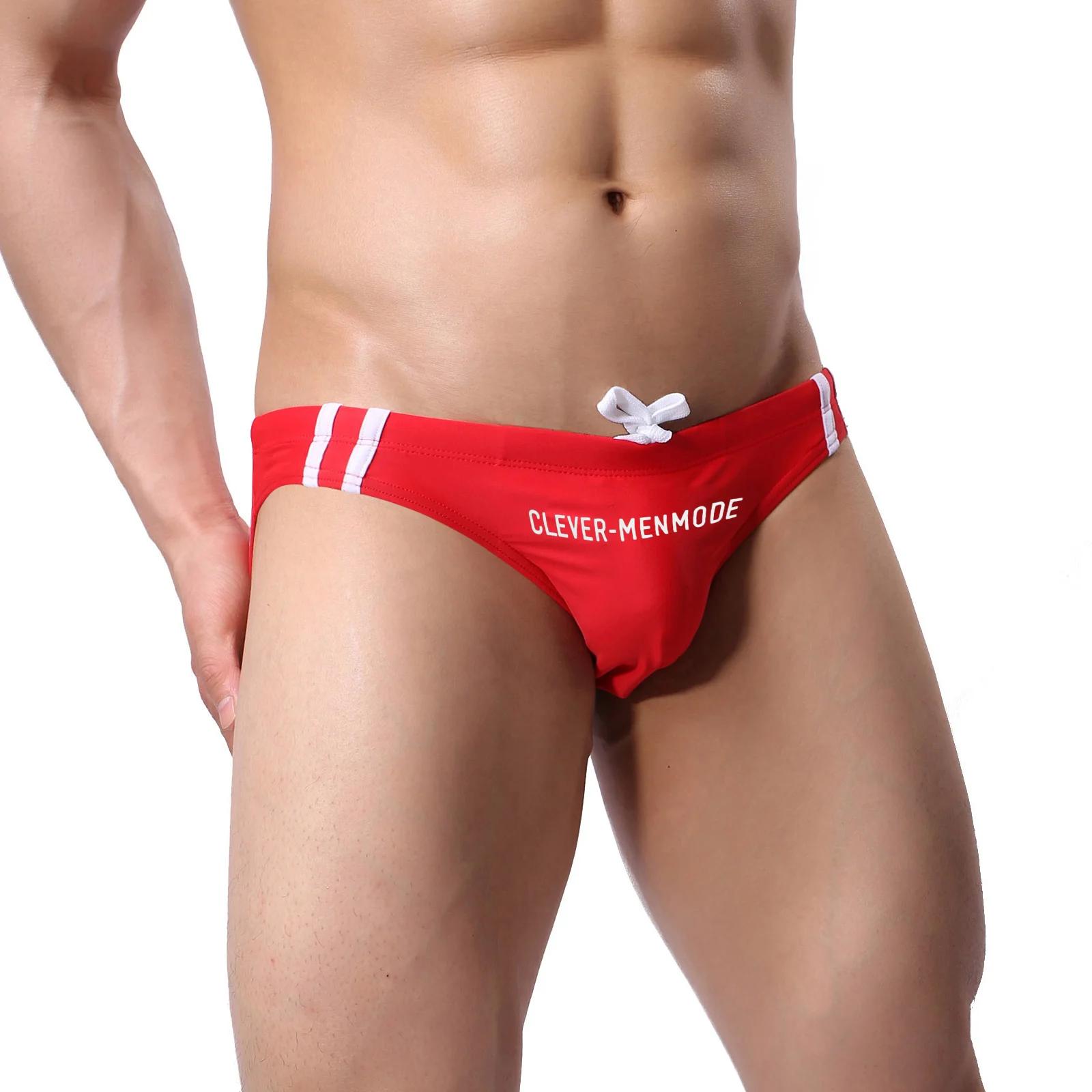 Maillot de bain pour hommes, Sexy, Bikini, taille basse, slip de bain, vêtements de plage, pochette 