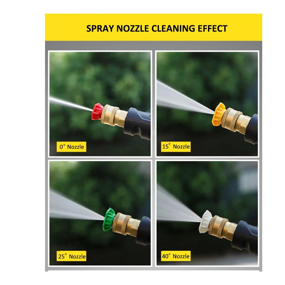 Connecteur rapide G1/4 pouces vers buses pour adaptateur Karcher K2-K7 /Nilfisk/Bosche Aquatak/LAVOR