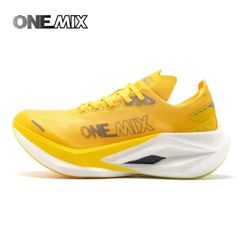 Chaussures de course professionnelles ONEMIX pour marathon, entraînement, course à pied, hommes, abs