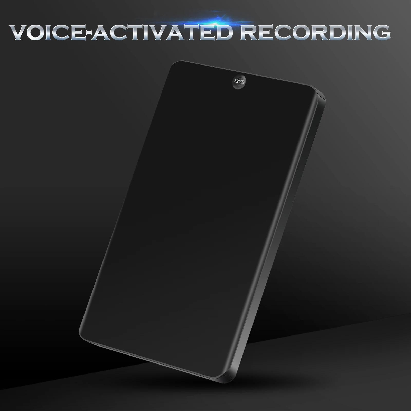 V66 professionnel Rechargeable Portable numérique Audio enregistreur vocal opération à un bouton mém
