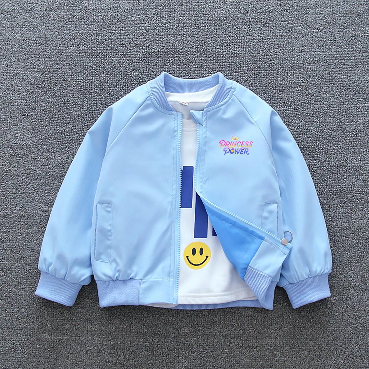 Veste coupe-vent Disney Princess pour filles, manteau décontracté de printemps 2026, motif doux Blan