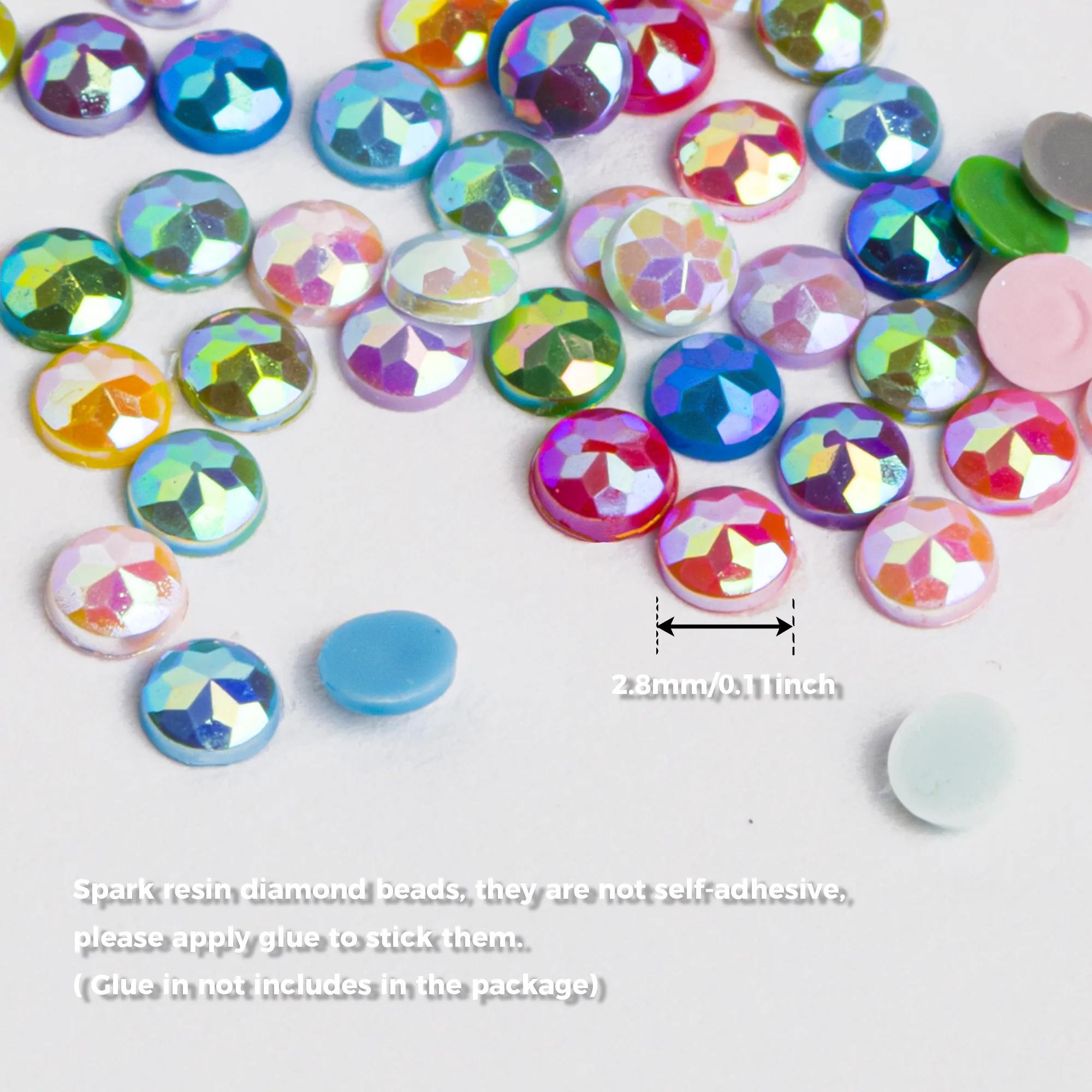 Perles de diamant de 60 couleurs pour accessoires de peinture de diamant 5D, forets de peinture de d