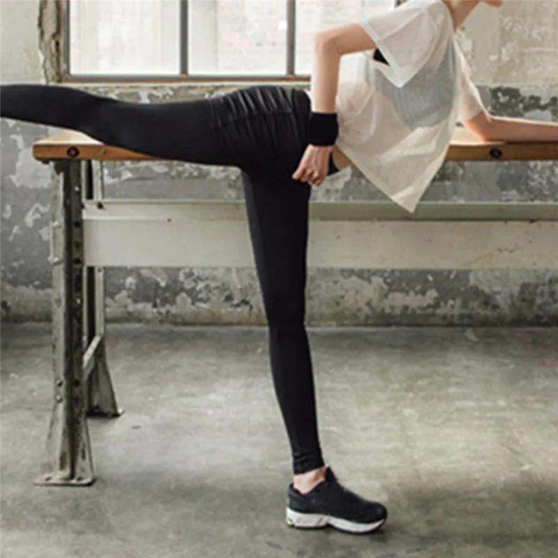 Chemise de Yoga en maille pour femmes, T-Shirt Sexy à manches courtes, haut de Sport, chemisier couv