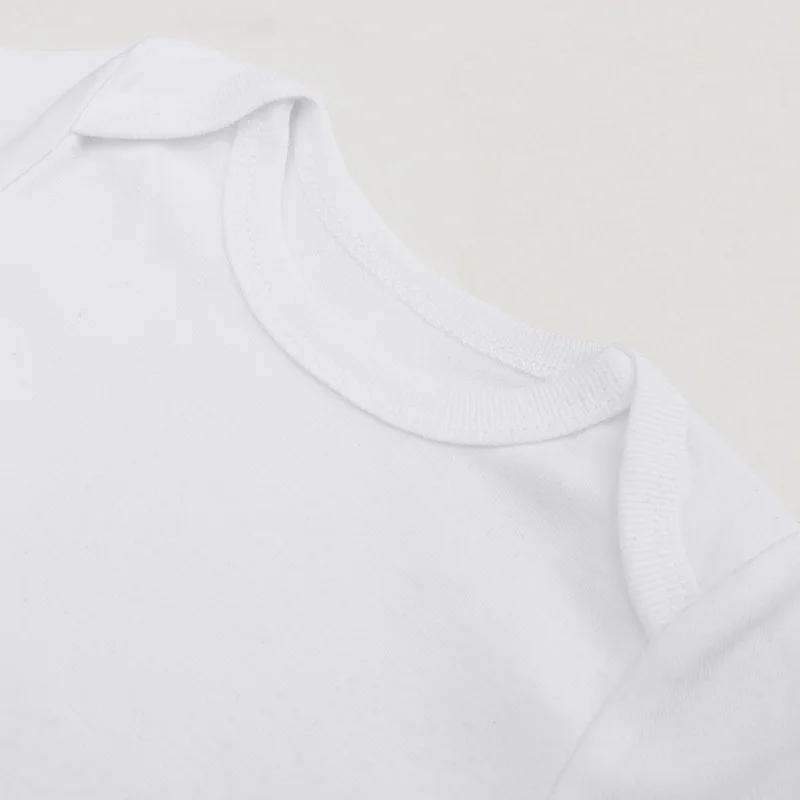 Body à manches longues pour bébé, 3/8 pièces/lot, 100% coton, blanc uni, barboteuse pour nouveau-né,
