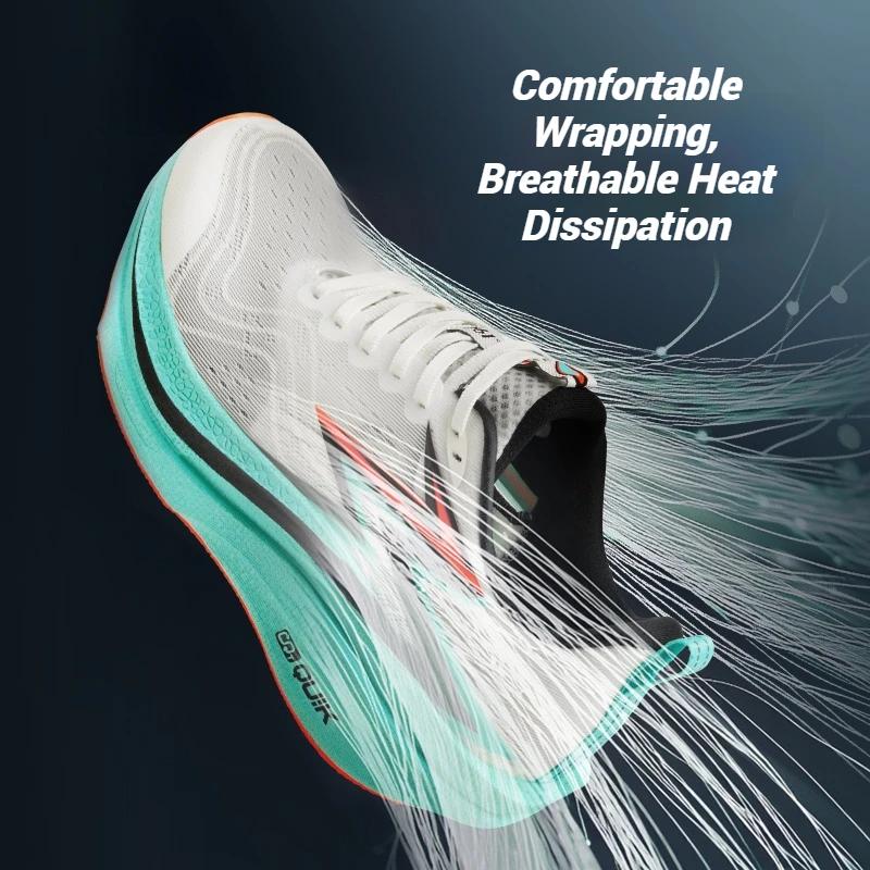 Chaussures de course 361° Flamme 4.0 MIX homme - Plaque carbone marathon rebond stable résistant