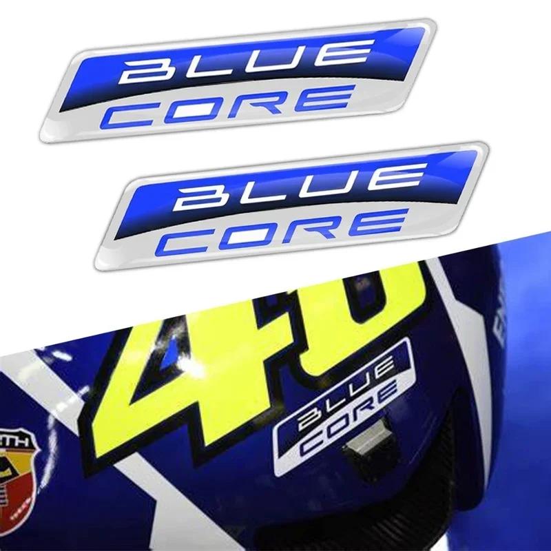 Autocollants 3D de noyau bleu, équipe de course de Moto, étui à autocollants pour Kawasaki Z900 Hond