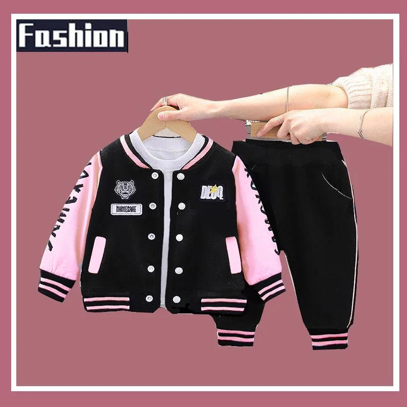 Ensembles de survêtements pour enfants, vêtements de sport décontractés pour garçons et filles, prin