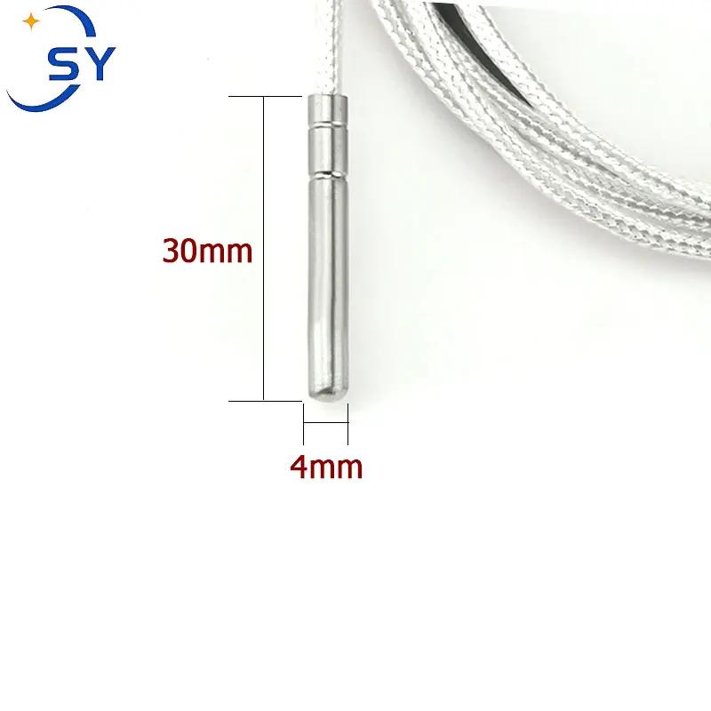 Sonde thermocouple en acier inoxydable, capteur de température RTD PT100, 0,5/1/2/3/4/5M, étanche, f
