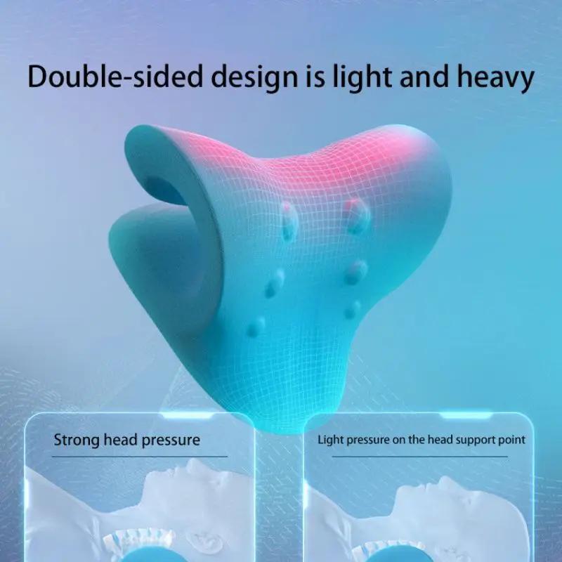 Civière de cou et d'épaule, dispositif de Traction chiropratique cervicale, oreiller de Massage pour
