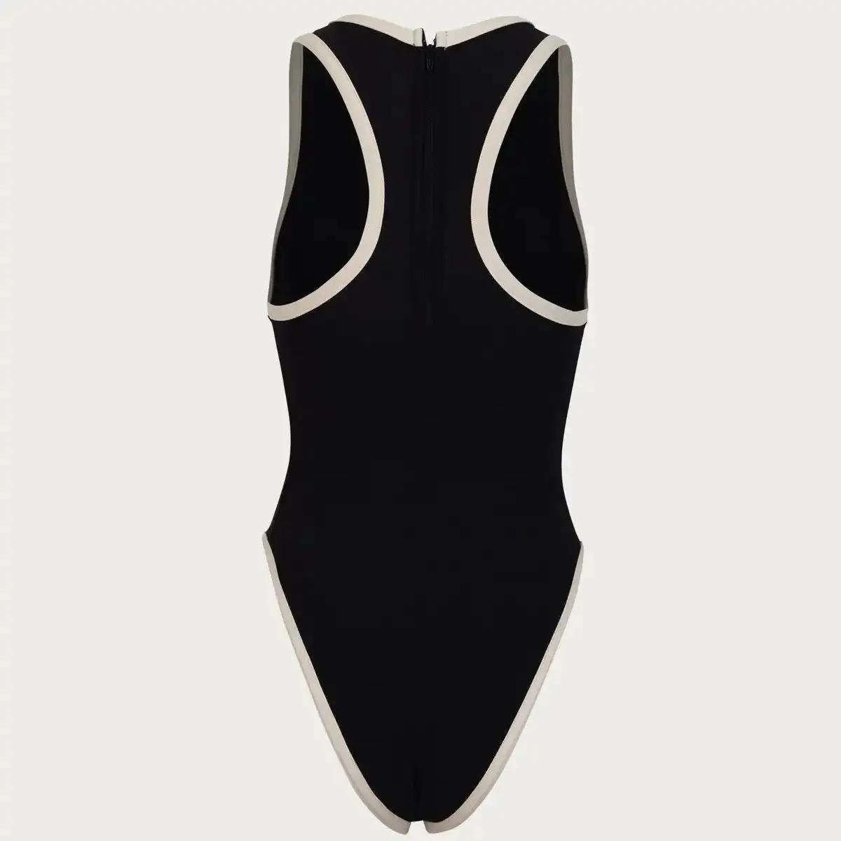 Maillot de bain une pièce sexy pour femme, monokini, col licou, tenue de plage, patchwork, 2024