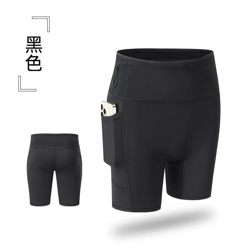 Short de compression avec poches pour femme, vêtements de sport à haute élasticité, entraînement spo