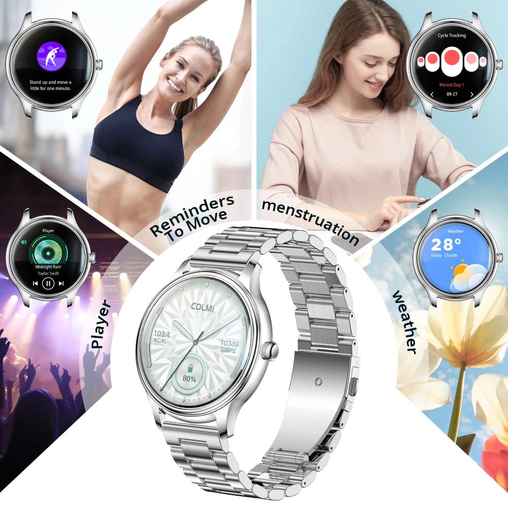 2025 COLMI L28 Air Smartwatch corps Ultra-fin de 7.9mm, écran AMOLED de 1.32 pouces, gestion de la s
