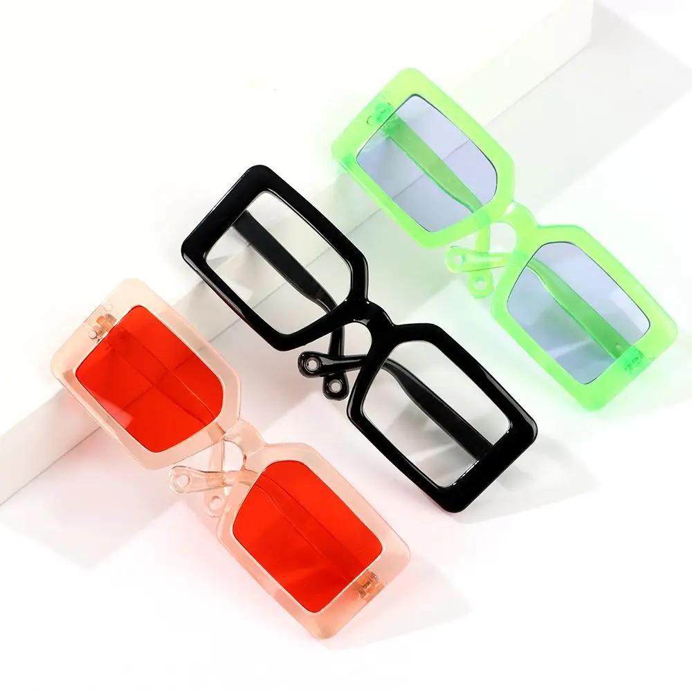 Lunettes de soleil à beurre miniatures pour animaux de compagnie, monture carrée, accessoires Blythe