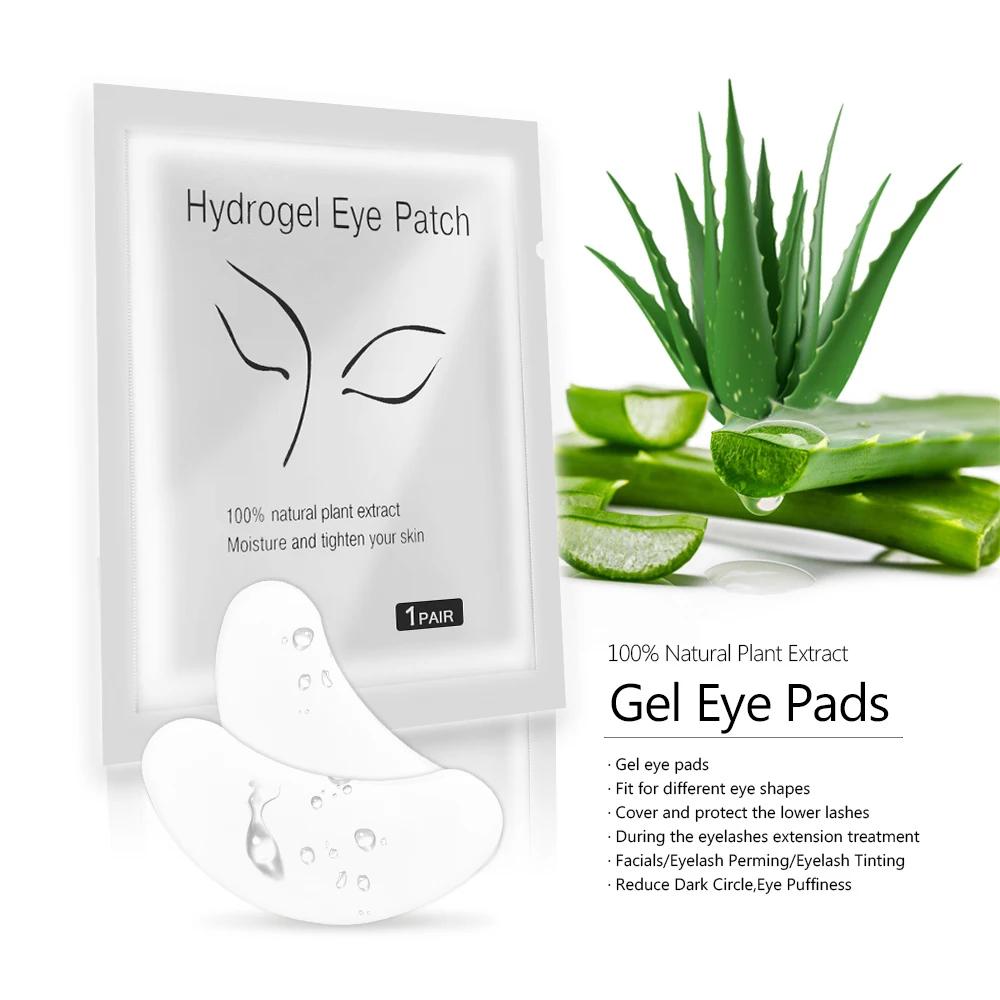 50 paires de patchs d'extension de cils patchs Hydrogel tampon de Gel maquillage outils de levage de