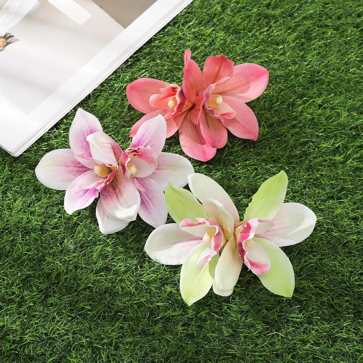 Pinces à cheveux à fleurs d'orchidées, petite épingle à cheveux bohème, Barrette de mariée, fleur de