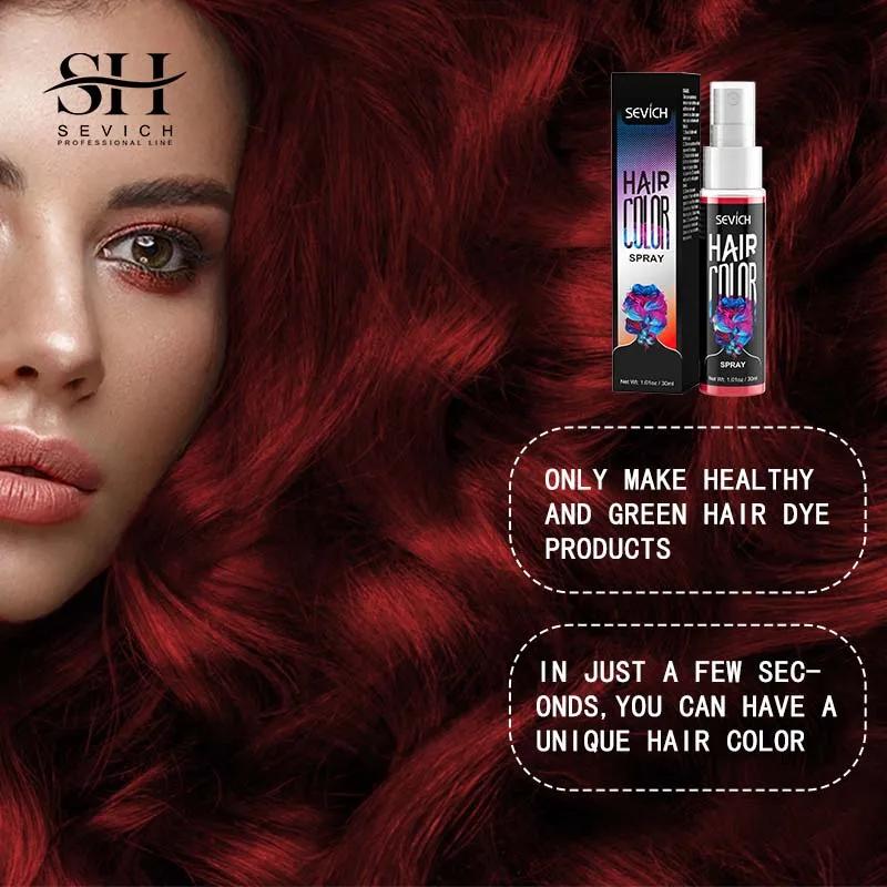 Spray de coloration temporaire pour cheveux, teinture instantanée unique pour Salon de coiffure, tei