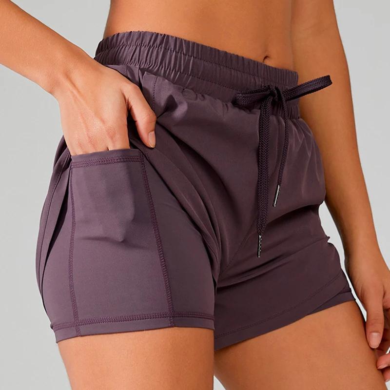 Short yoga femme spandex néon fitness course entraînement legging sport