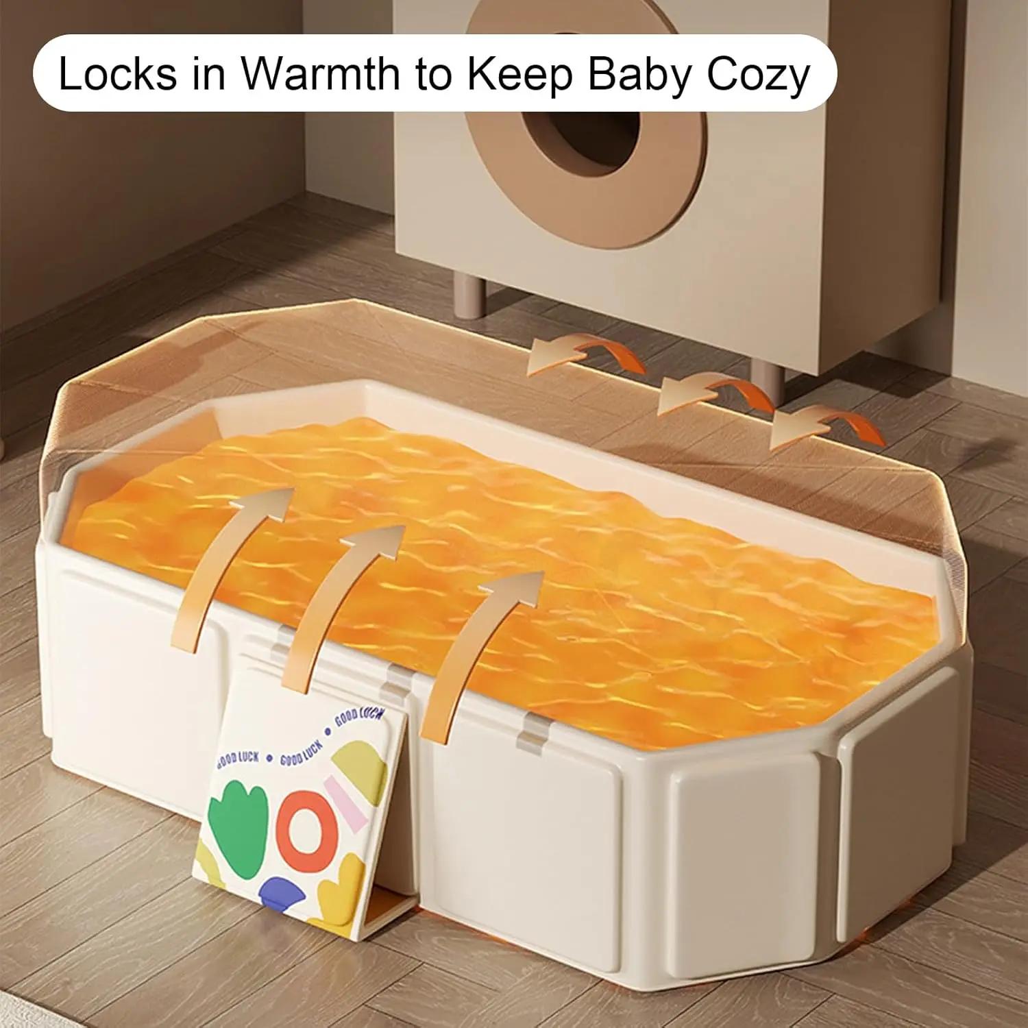 Lavabo de bain pliable pour bébé, 1 pièce, facile à ranger, baignoire Simple, pratique à transporter