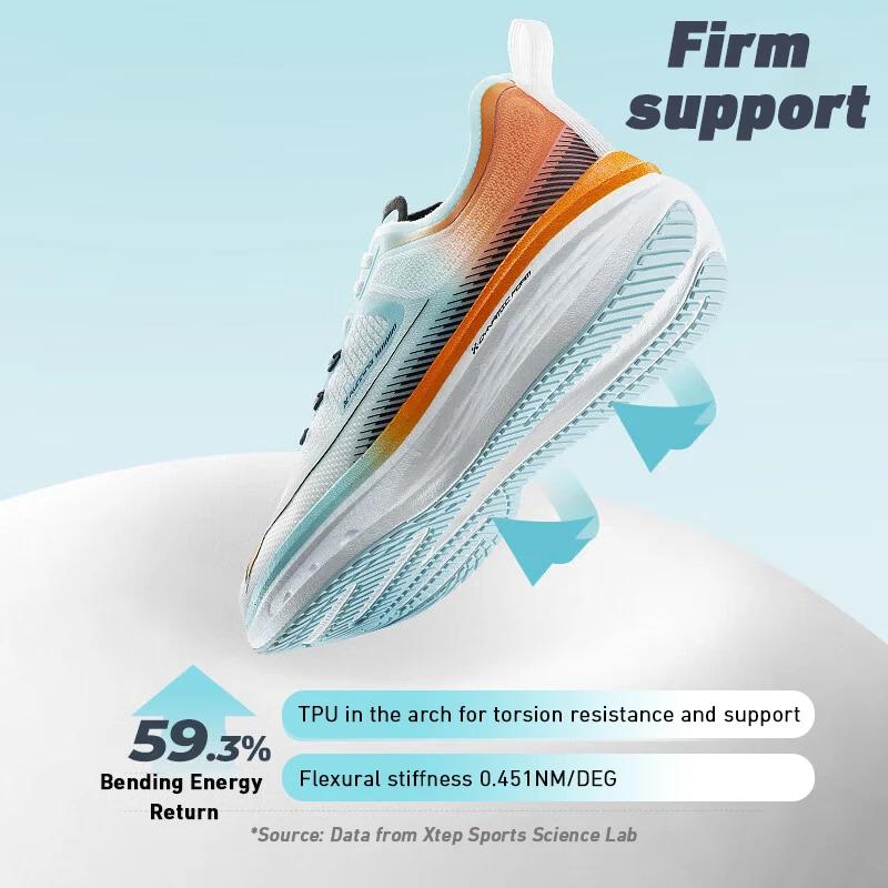 Chaussures de course Xtep pour hommes - Baskets respirantes avec absorption des chocs
