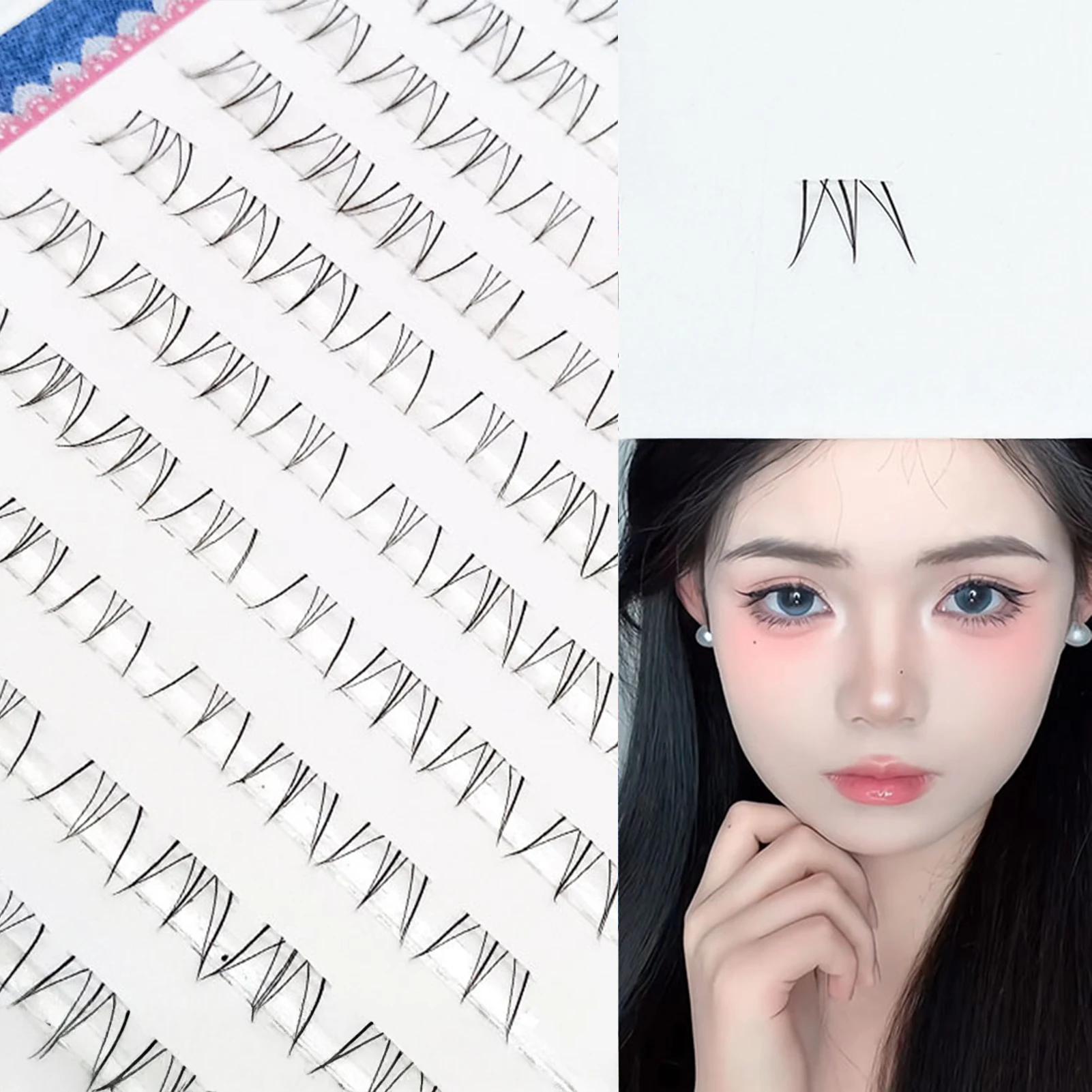 6-7mm Air cils inférieurs fée faux cils segmenté naturel sous cils Manga bas cils maquillage cils ou