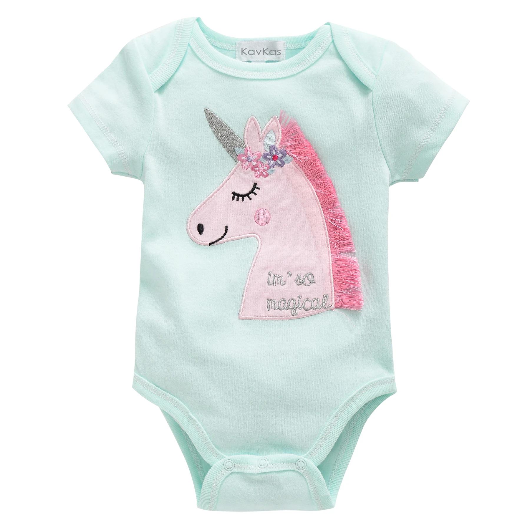 Ensemble de 3 pièces pour bébés filles nouveau-nés, combinaison licorne pour bébés filles, vêtements