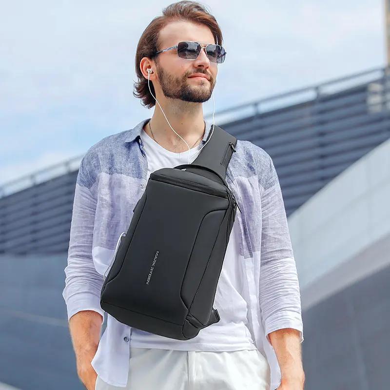 MARK RYDEN Sac à bandoulière grande capacité pour homme Sac à bandoulière de voyage adapté au coussi