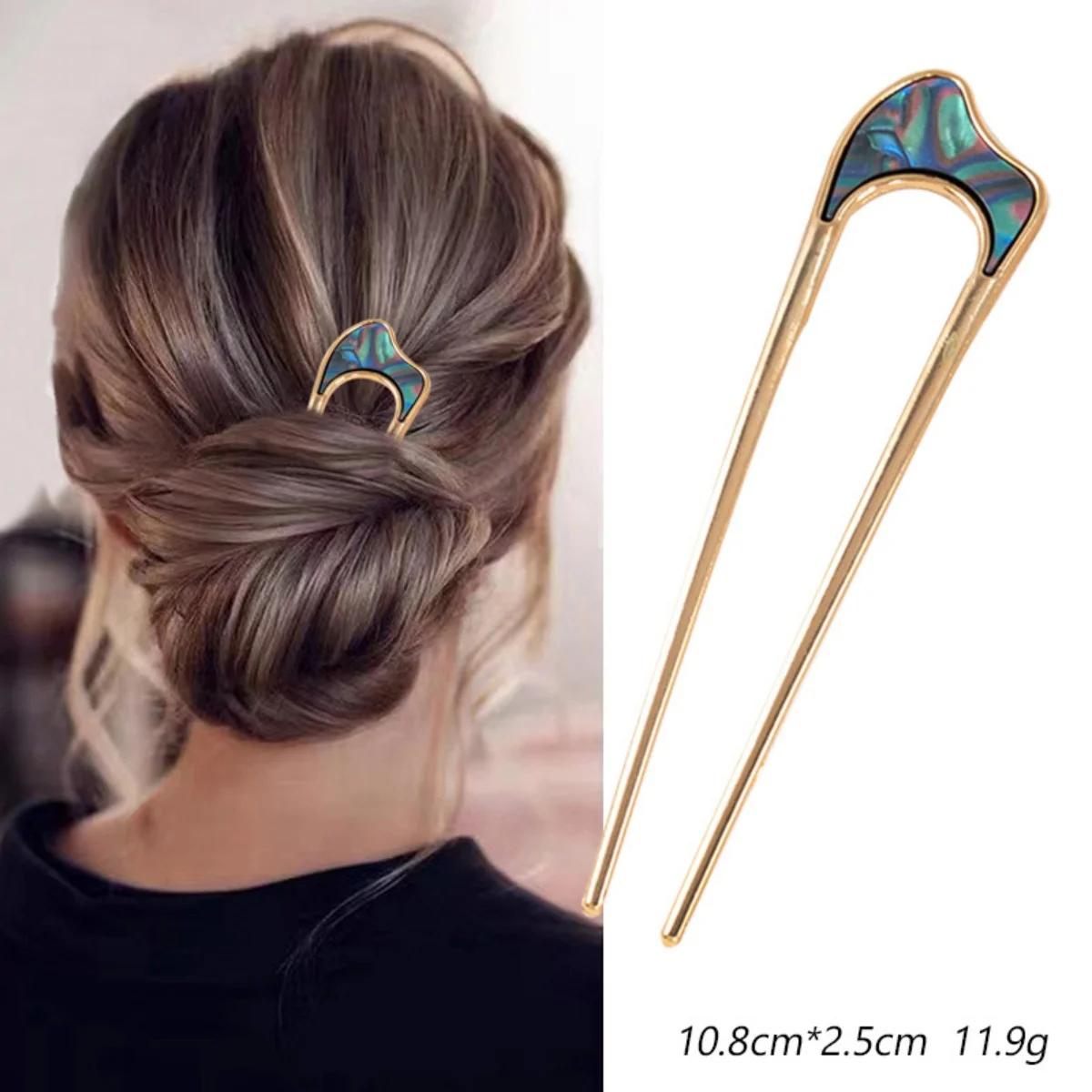 Épingle à cheveux en forme de U en métal, épingle à cheveux en forme de U, épingle à cheveux françai