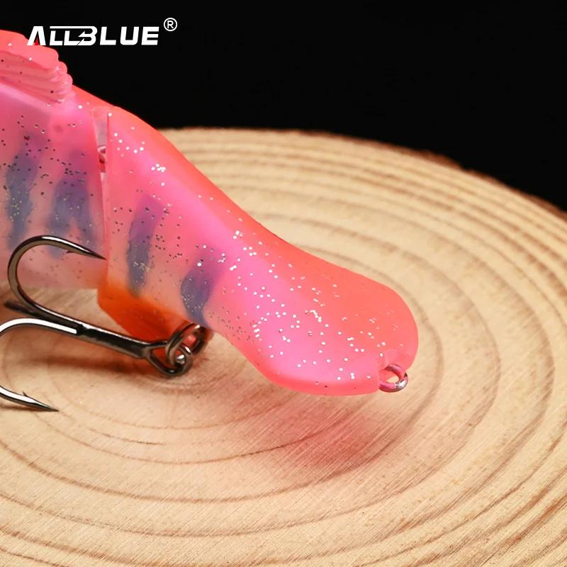 ALLBLUE Joint leurre de pêche 115MM 28.5G flottant Swimbait sans lèvres manivelle Wobbler vairon art
