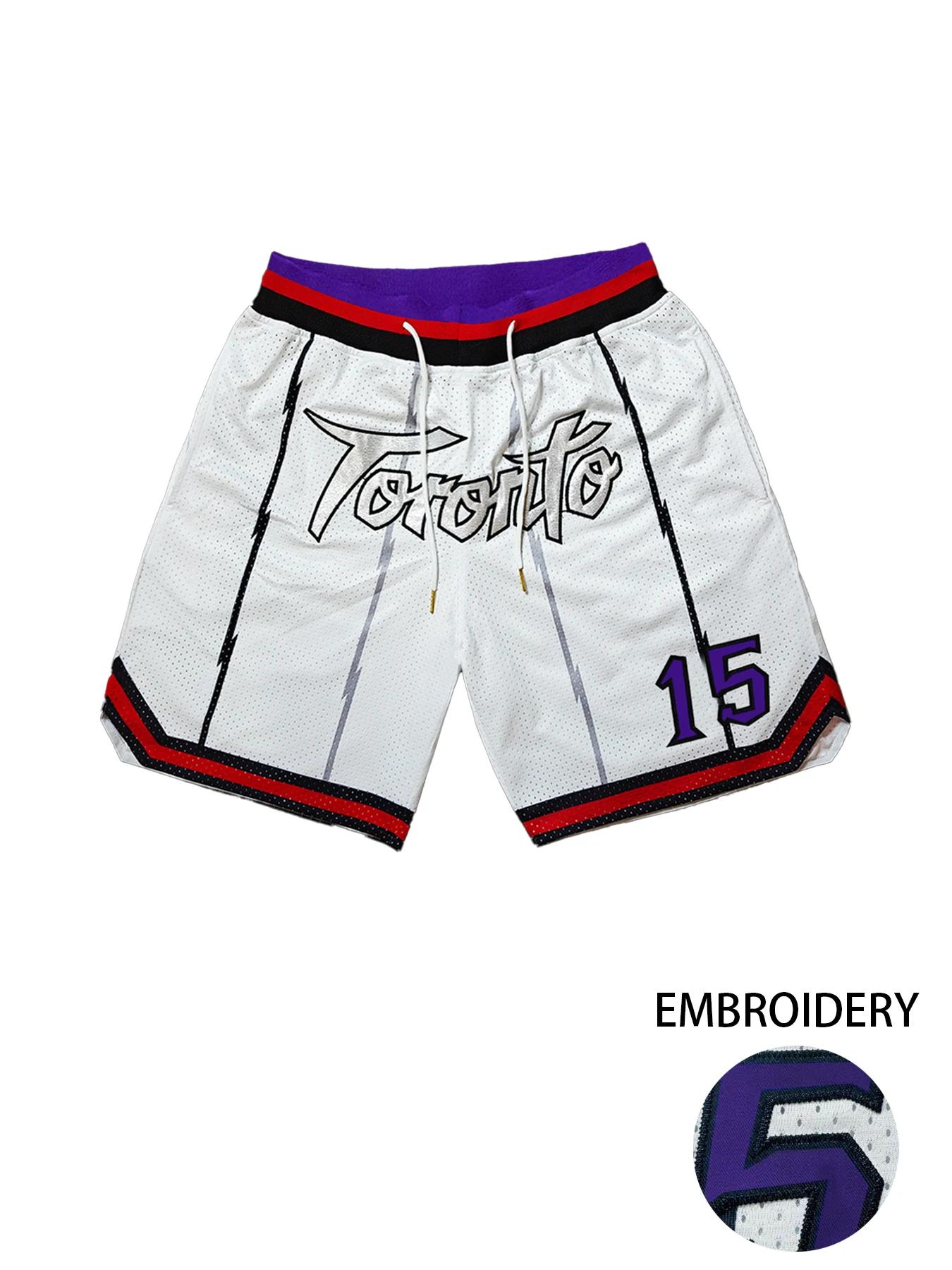 Short de basket-ball ample brodé de Style américain pour hommes et femmes, pantalon court d'été pour