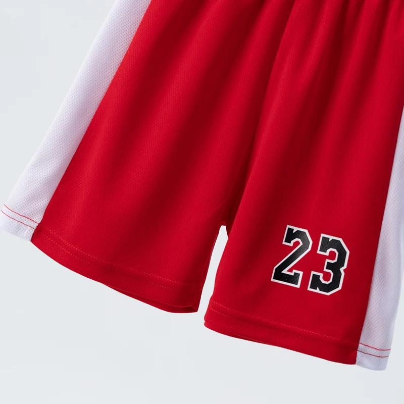Ensemble de sport 2 pièces à séchage rapide pour enfants, basket-ball, Football, course à pied, haut