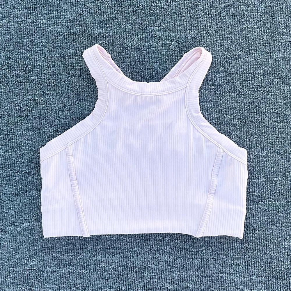 Femmes Yoga soutien-gorge débardeurs pour Fitness sensation nue Sport soutien-gorge côtelé gilet de 