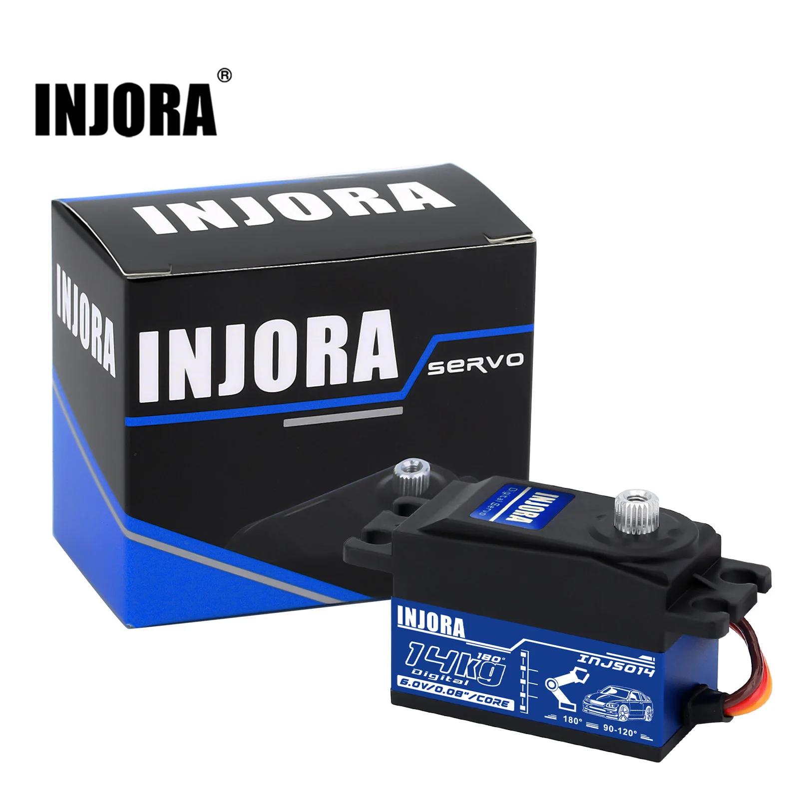 INJORA – engrenage métallique 14KG INJS014, Servo numérique à profil bas pour voiture de tourisme su