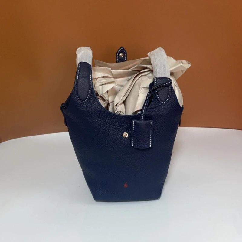 Nouveau sac fourre-tout pour femme 2026 en cuir de vachette motif litchi, style panier à légumes et 