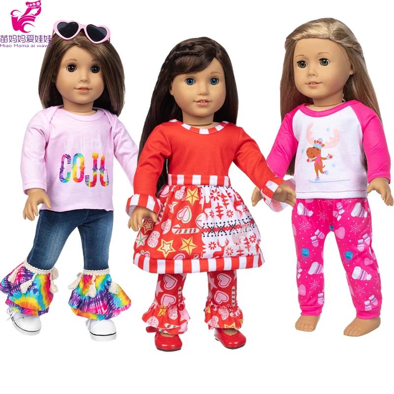 Vêtements de poupée pour fille de 18 pouces, pantalons en jean, ensemble de vêtements de poupée, man