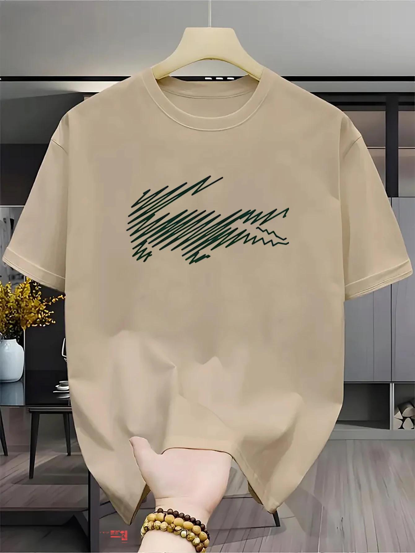 T-shirt imprimé de marque de luxe 2026 pour homme et femme, col rond, en coton, vêtements décontract