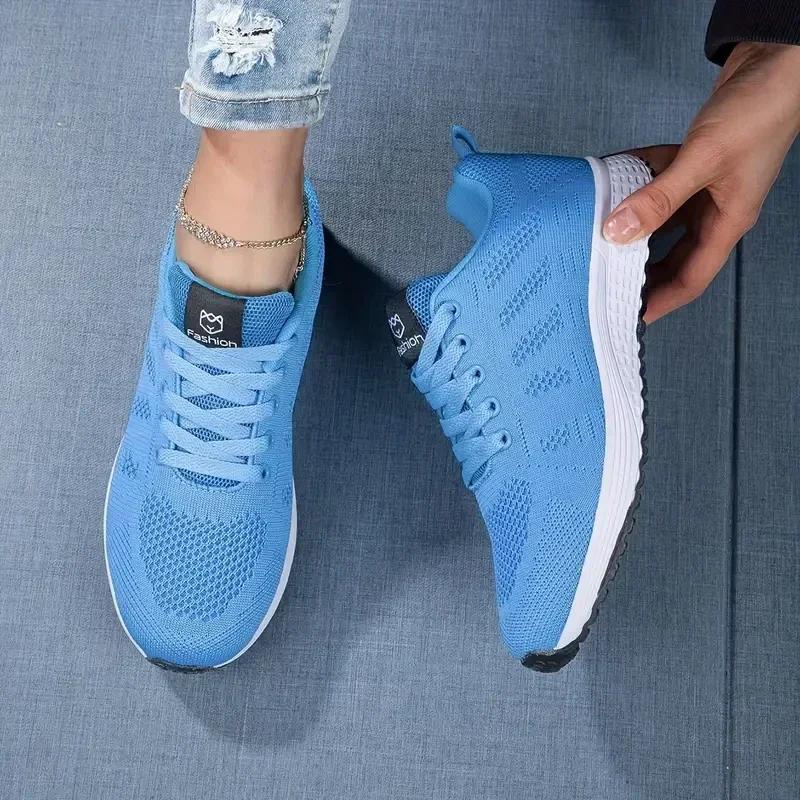 Chaussures de course femmes baskets respirantes luxe - Sport mode été léger basket-ball tennis