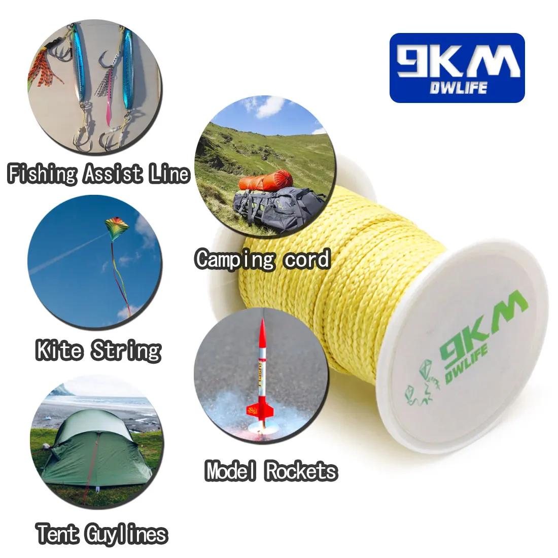 Ligne de pêche en Kevlar 0.8mm ~ 3.5mm, résistante à l'usure, pour Camping en plein air, randonnée, 