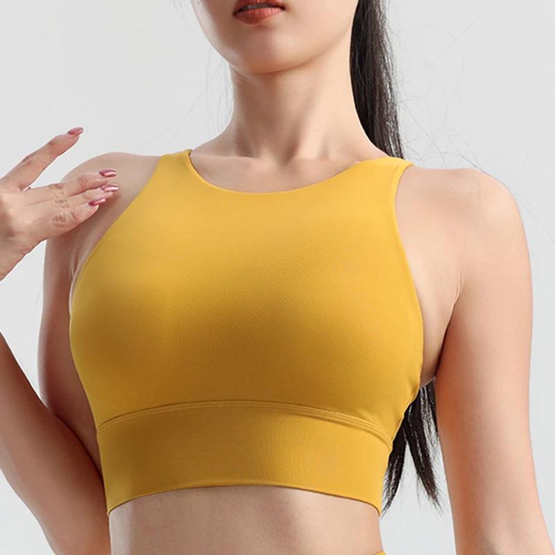 Soutien-gorge de fitness antichoc à séchage rapide pour femme, sous-vêtements de sport, chemise astr