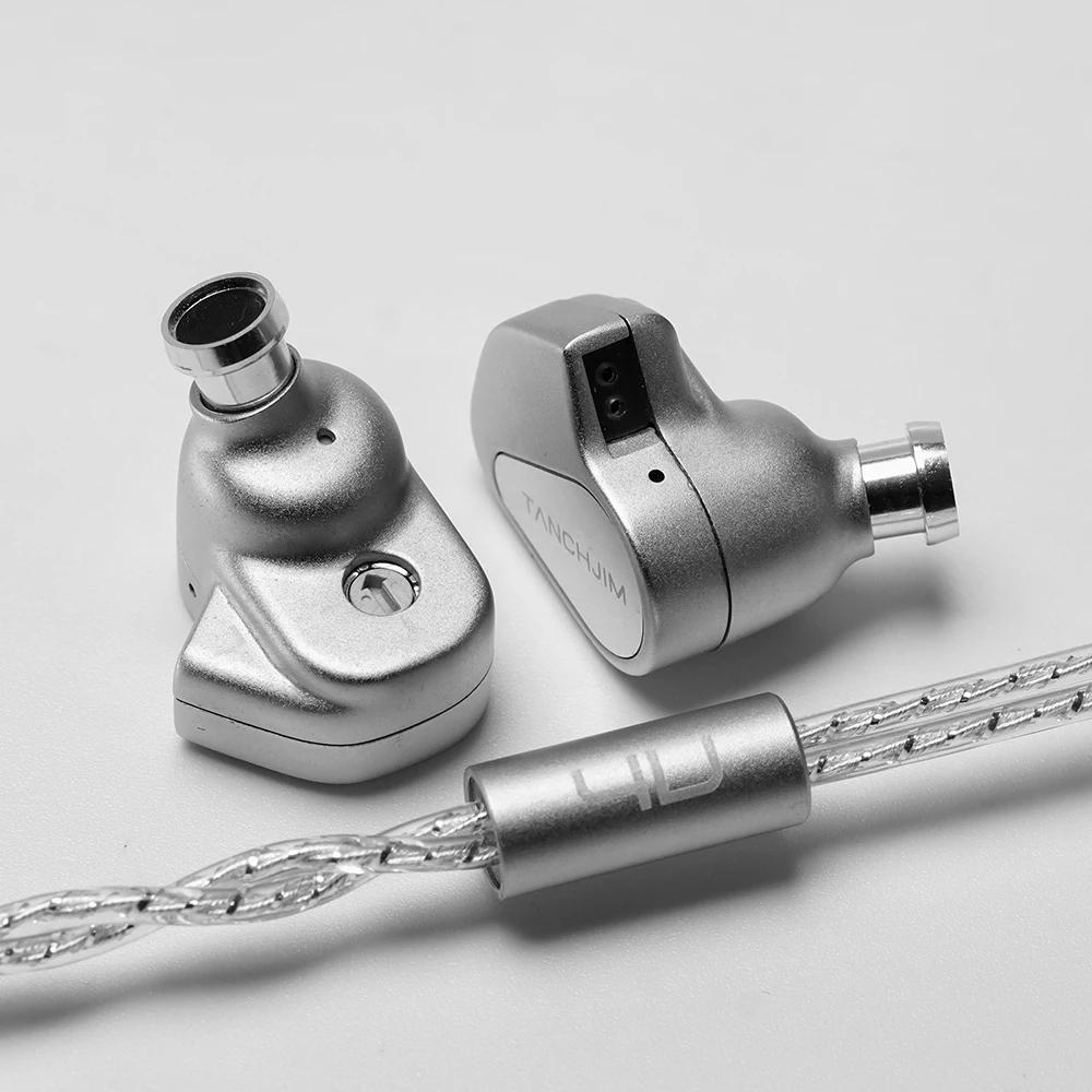 Écouteurs CHJIM 4U de tailles HiFiGo DMT-4 des moniteurs intra-auriculaires à pilote dynamique à dou