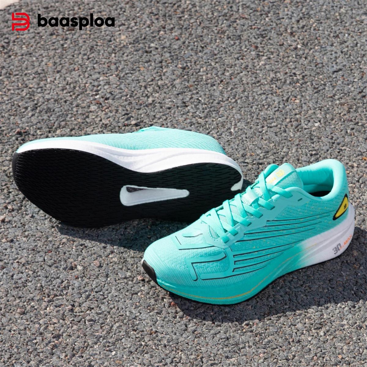 Baasploa-Chaussures de course professionnelles pour hommes et femmes, baskets de sport, de jogging,