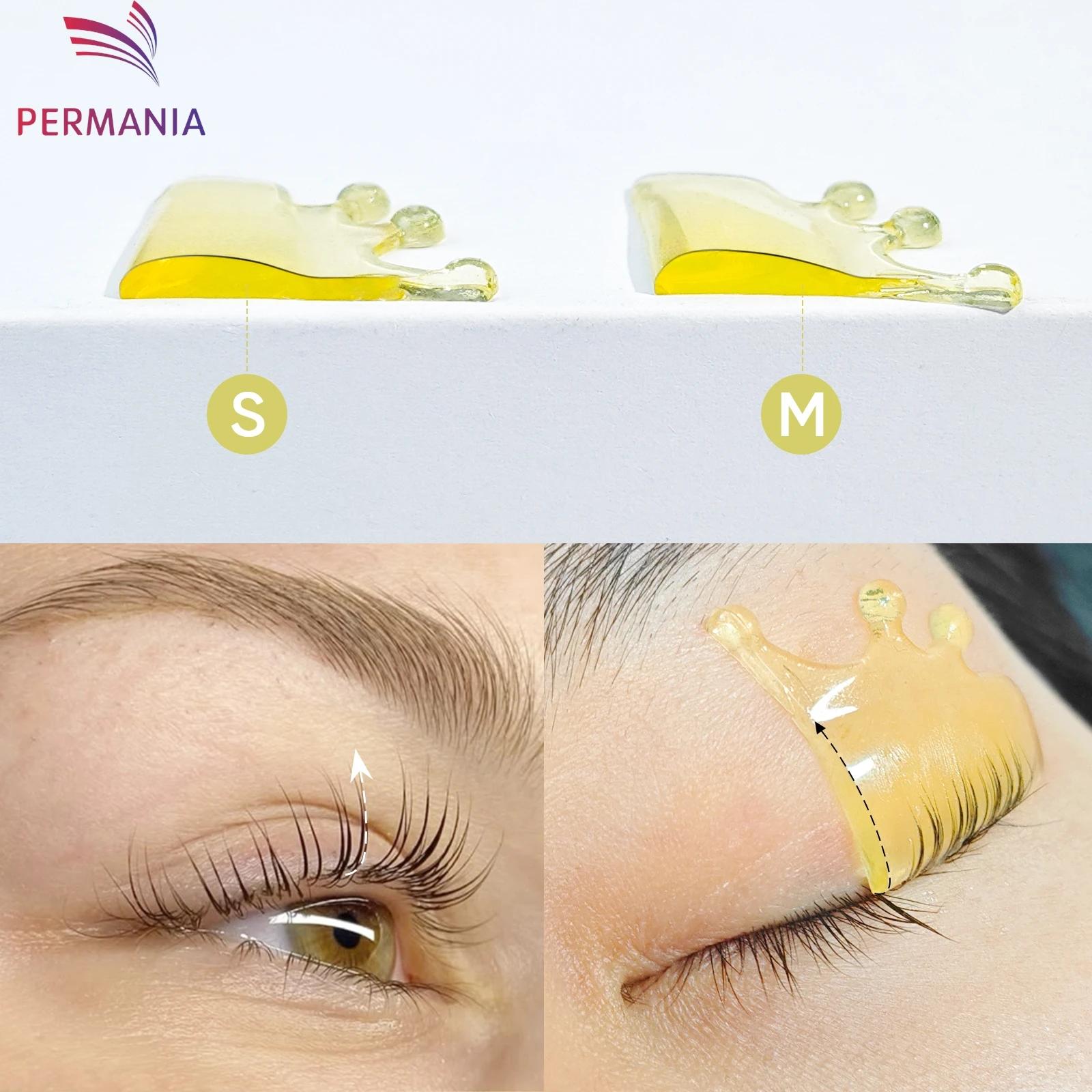 PERMANIA 4PC Silicone cils Perm tampons adoucissant levage cils tige bouclier auto-adhésif 3D recour