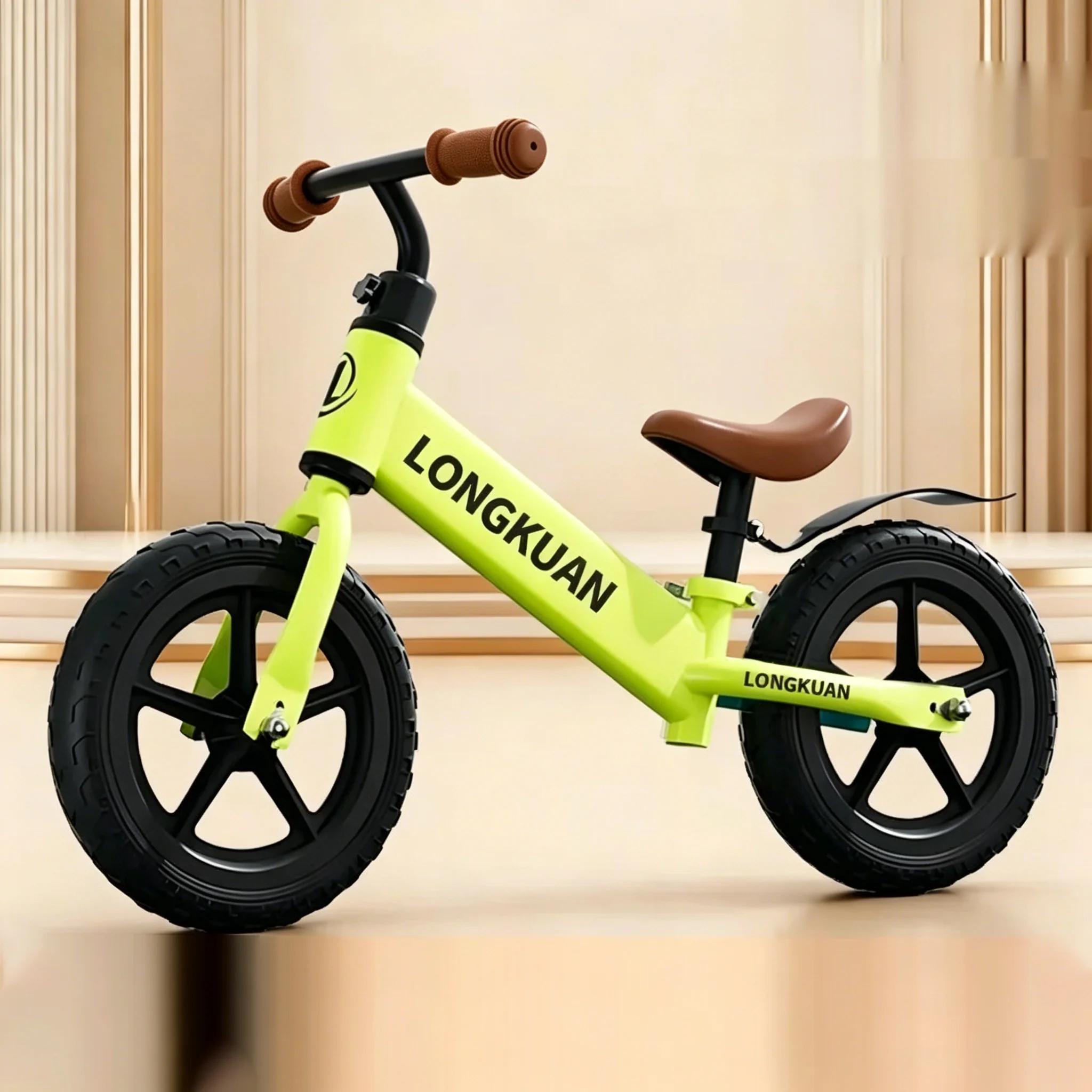 Vélo d'équilibre de 12 pouces, cadre en acier à haute teneur en carbone, guidon réglable, siège régl