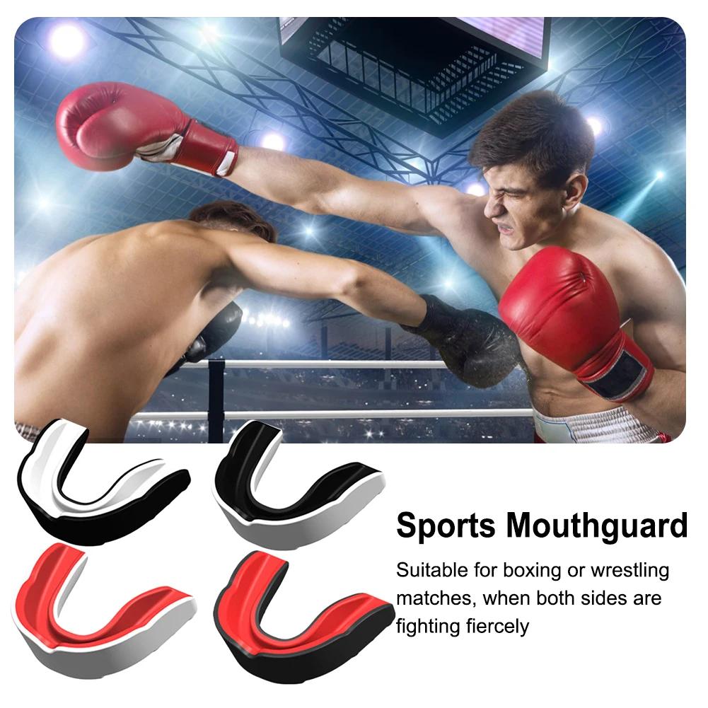 Protège-dents de boxe coupe couvertes pour adultes, protège-dents d'entraînement, protection des den